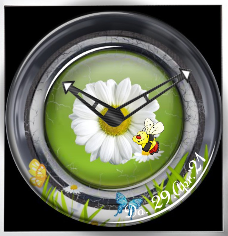 Clock Flower Time  Copy