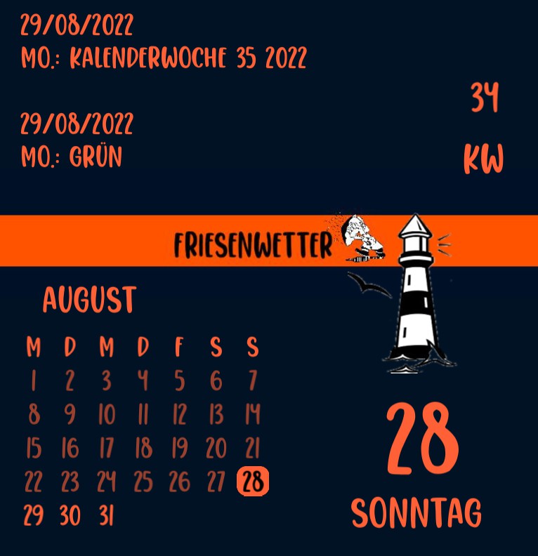 Kalender Friesenwetter 1