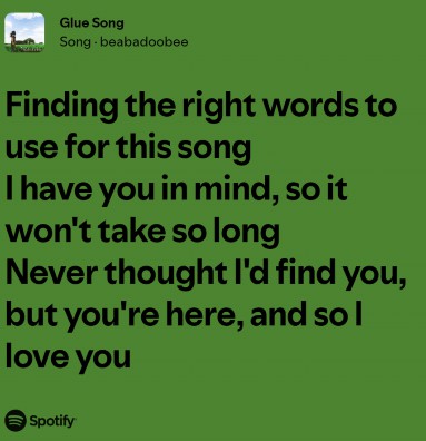 GLUE SONG