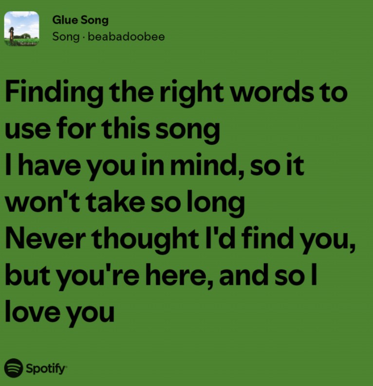 GLUE SONG