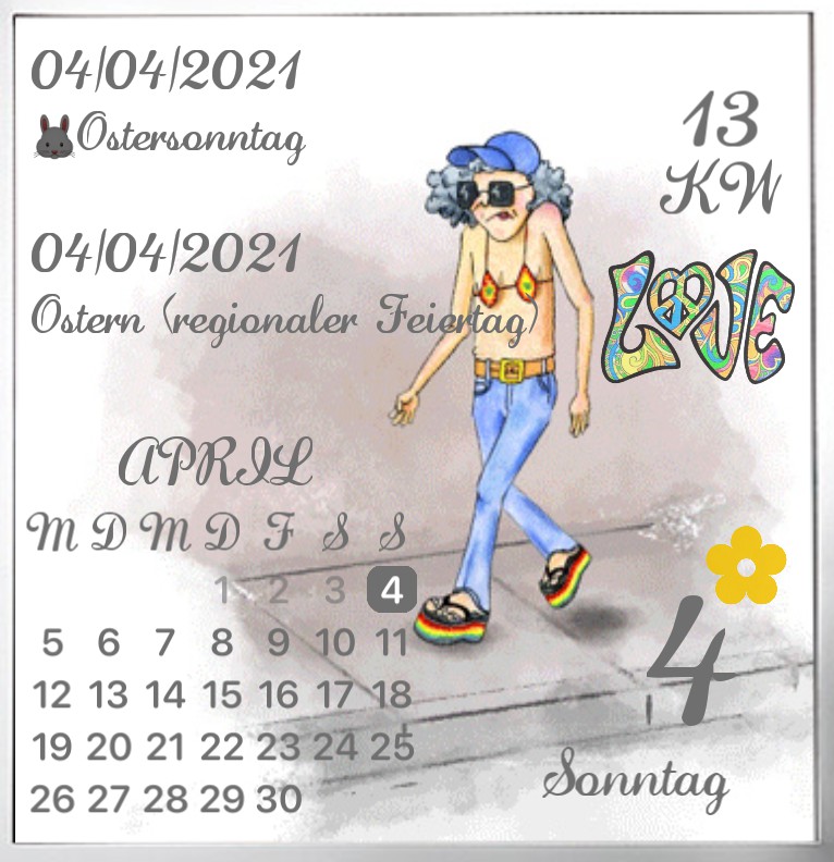 Kalender Hippie Step