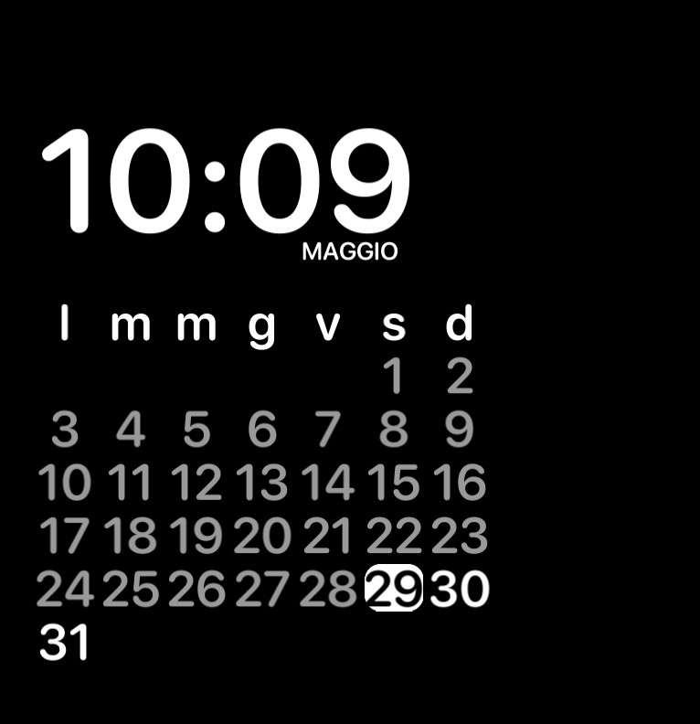 hour and calendar