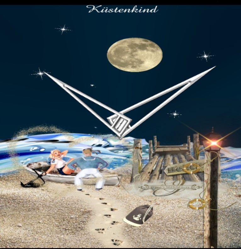 Clock Kuestenkind 18 Nacht