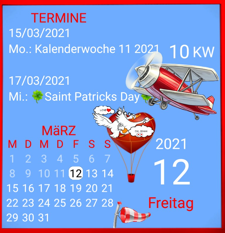 Kalender gross Loveairline 