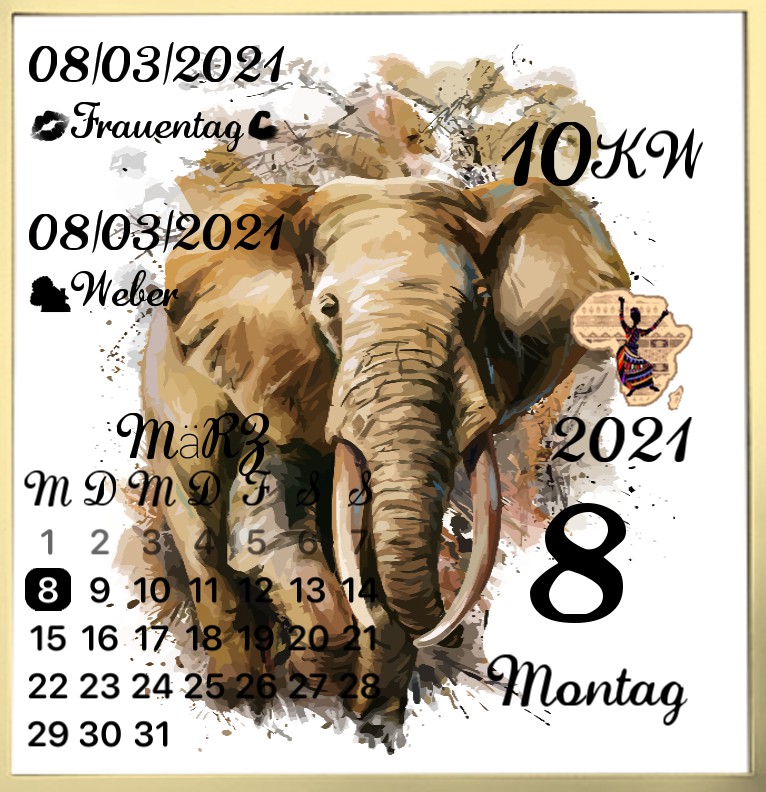 Kalender gross Serie Afrika