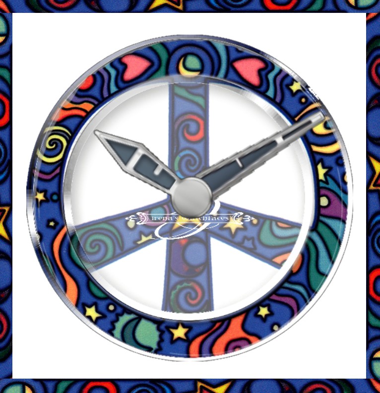 Clock 1 Peace Sign 