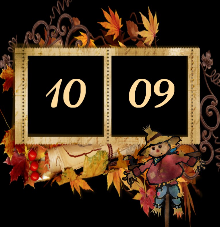 Clock  Autumn Big  