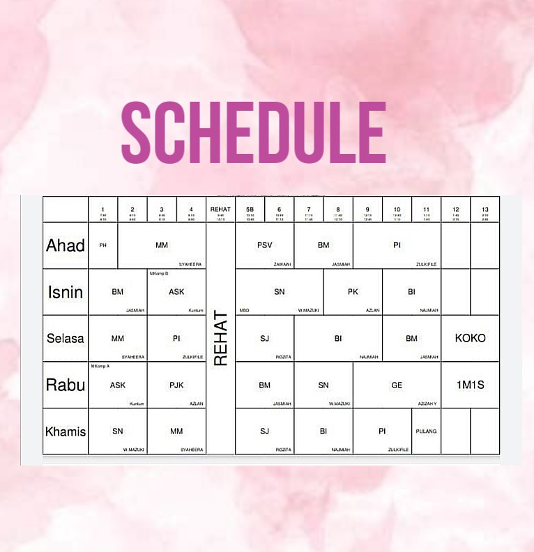 schedule 