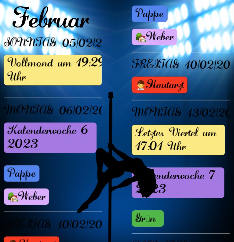 Termine Pole Dance 