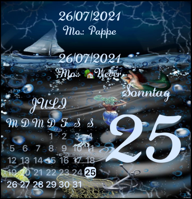 Kalender Mermaid World