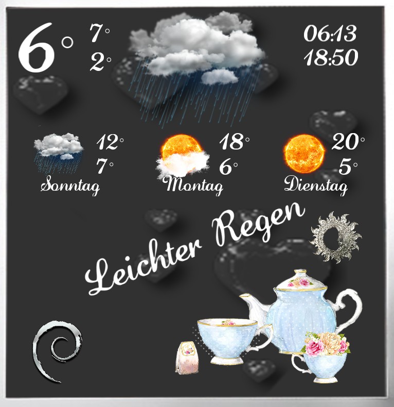 Widget Wetter Tea Time