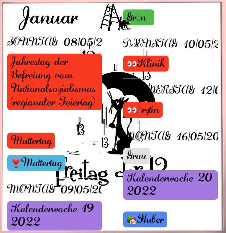  Termine Freitag 13.