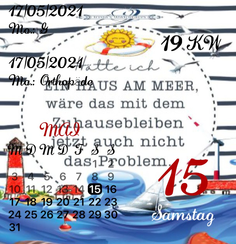 Kalender Kuestenkind 4 Tag