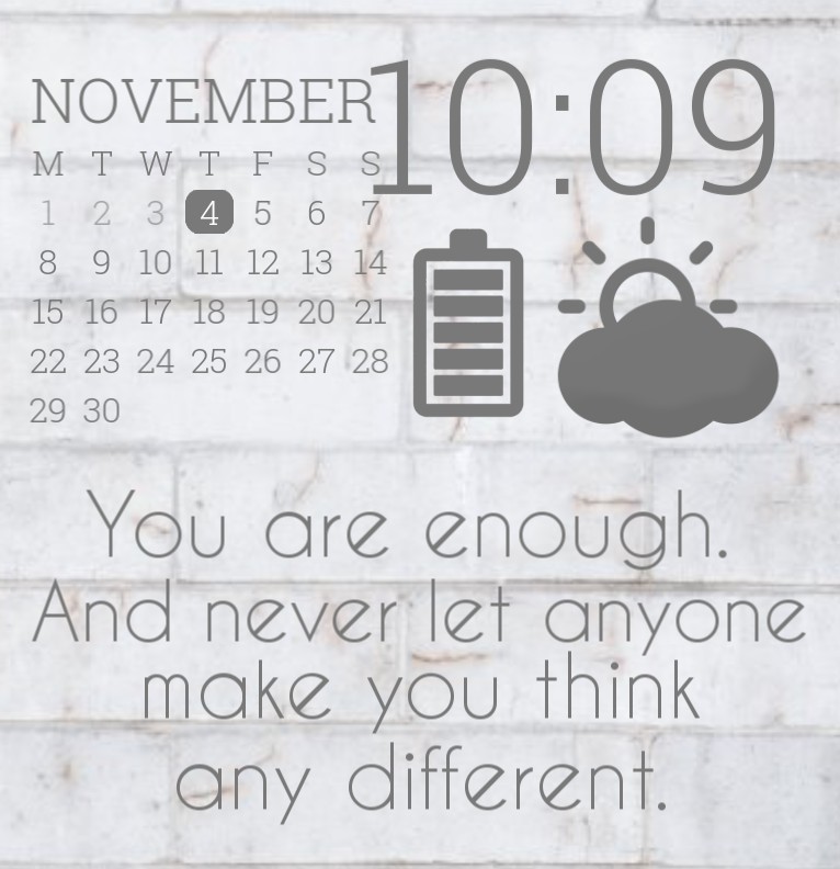 Aesthetic multipurpose widget 