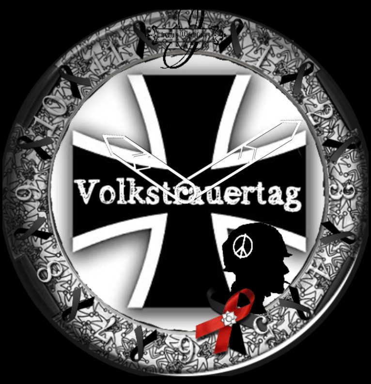 Clock Volkstrauertag 