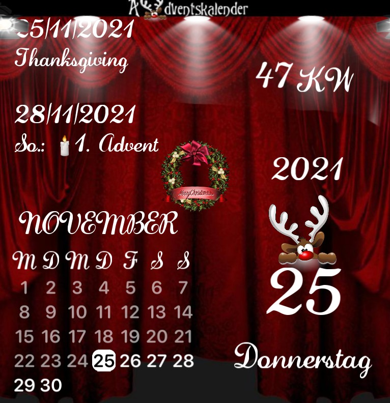 Kalender Adventskalender 1