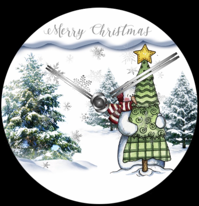Clock Snowman 1