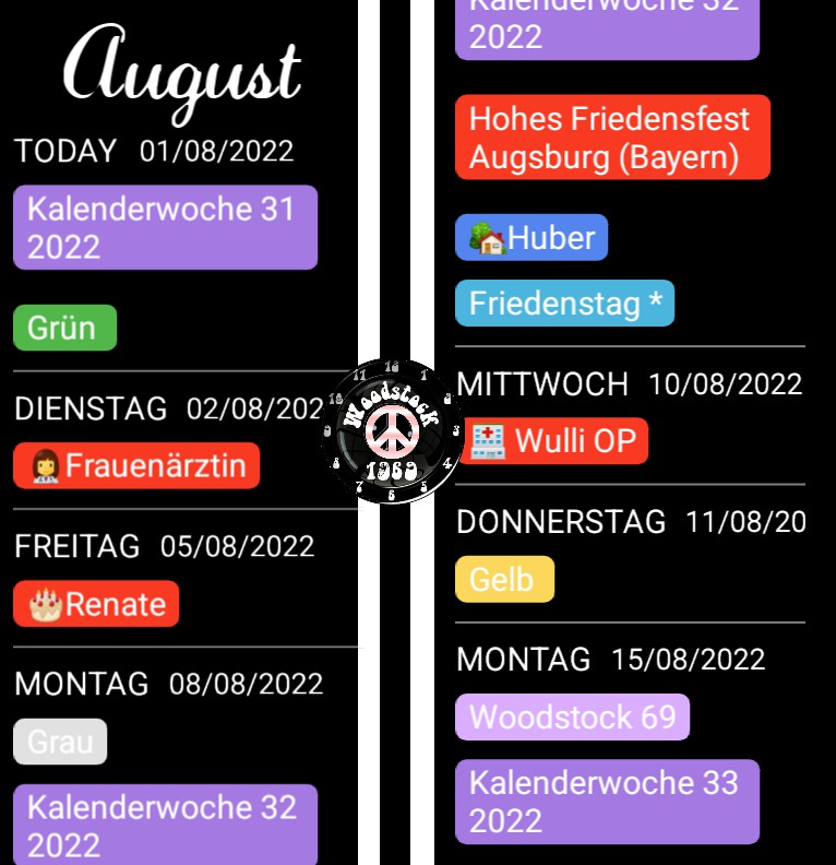 Agenda Woodstock1969 Neu  Copy