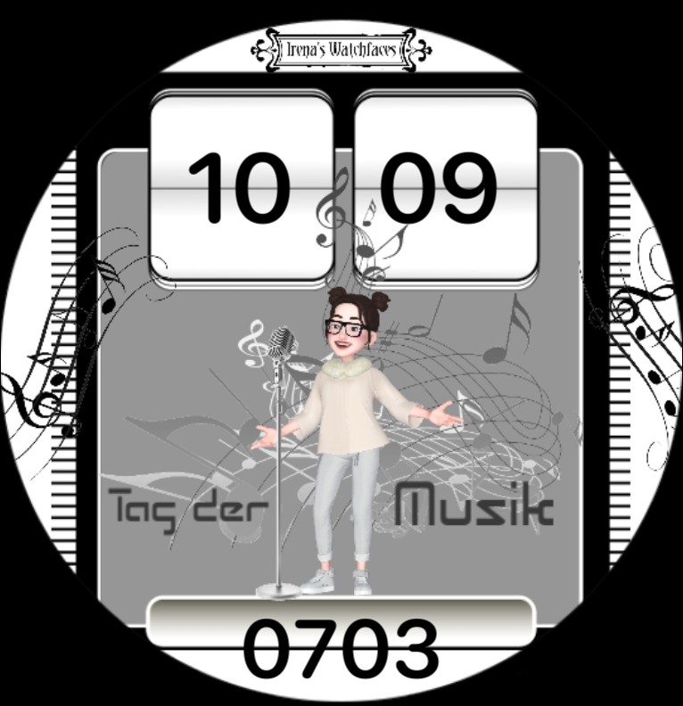 Clock Tag der Musik 