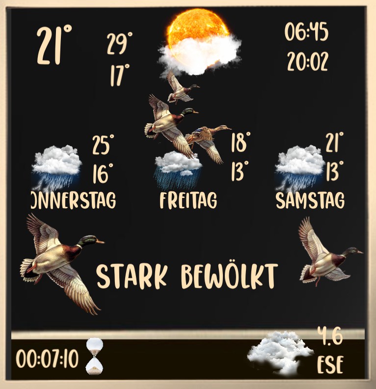 Wetter Zugvoegel Herbst 
