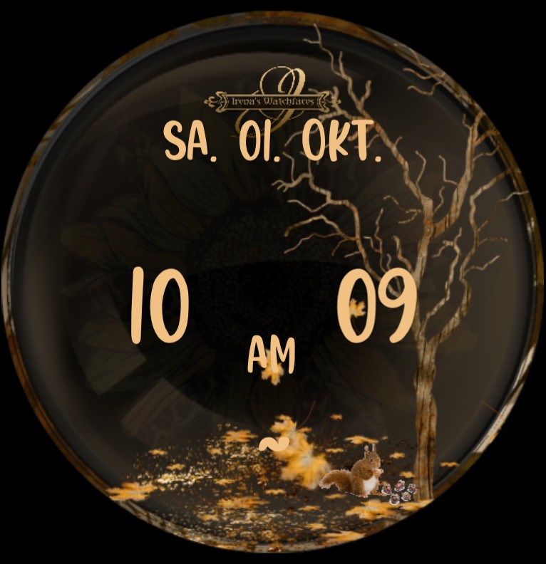 Clock Eichhoernchen 
