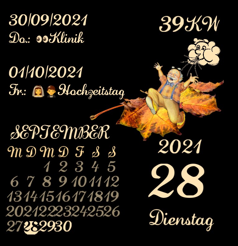 Kalender Herbst Rueckenwind 