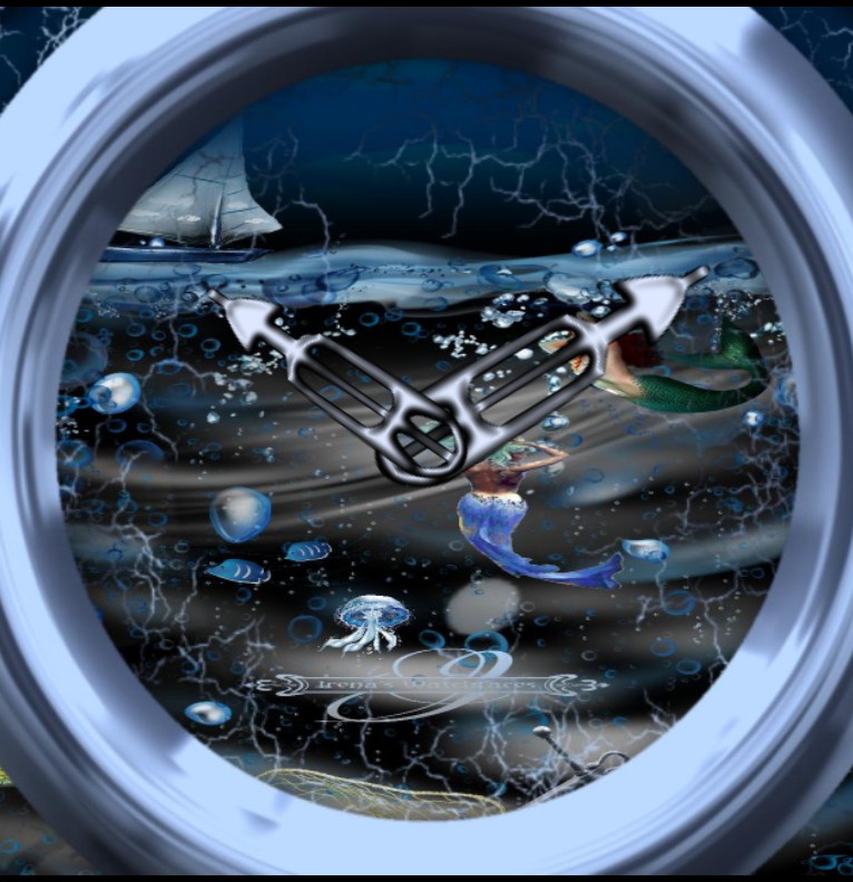 Clock Mermaid World R