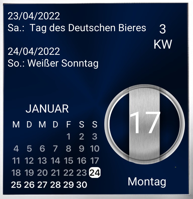 Kalender Design 1453