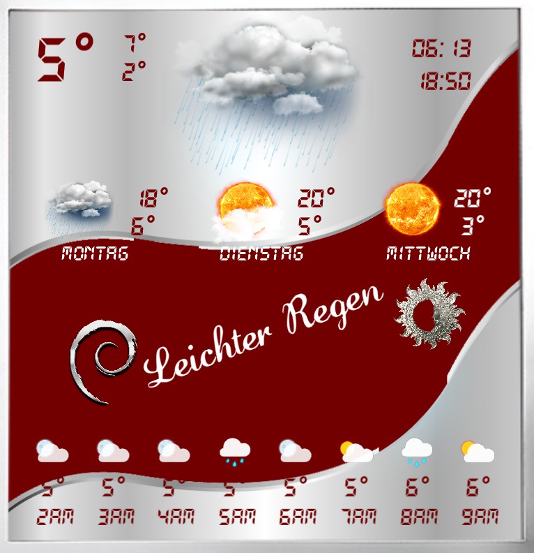 Widget Wetter Design 1458