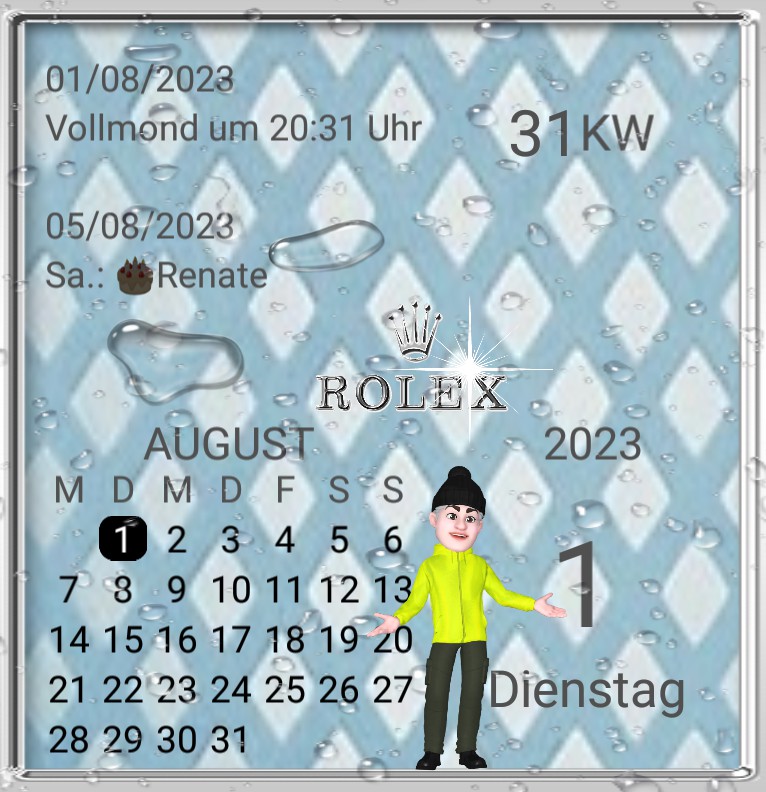 Kalender Rolex Emoji Rain 
