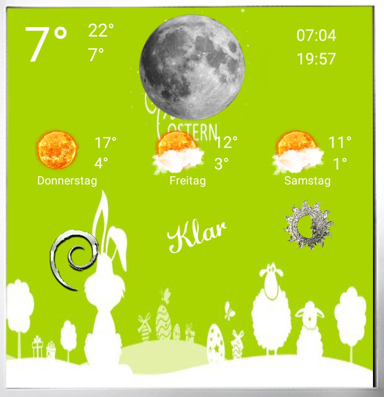 Wetter gross Serie Ostern