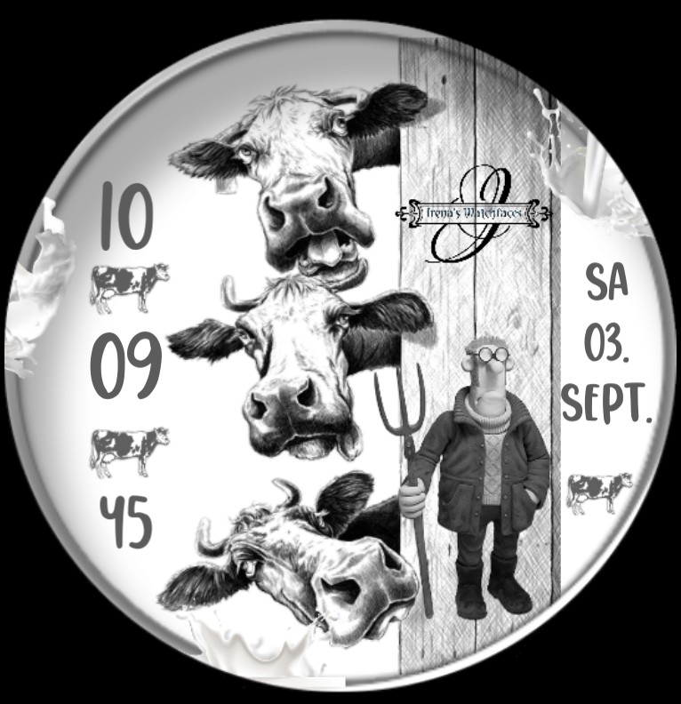 Clock Milk Cow 
