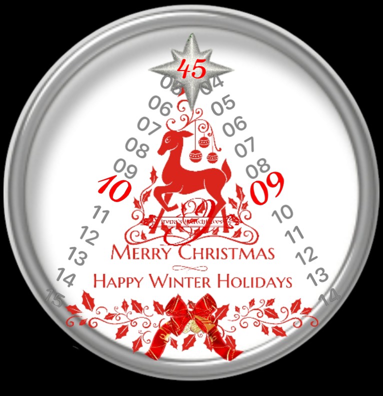 Clock Weihnachtsuhr 
