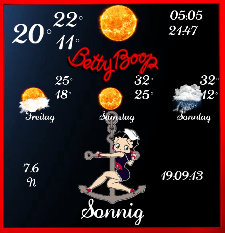 Wetter Betty boop Seemannsbraut 