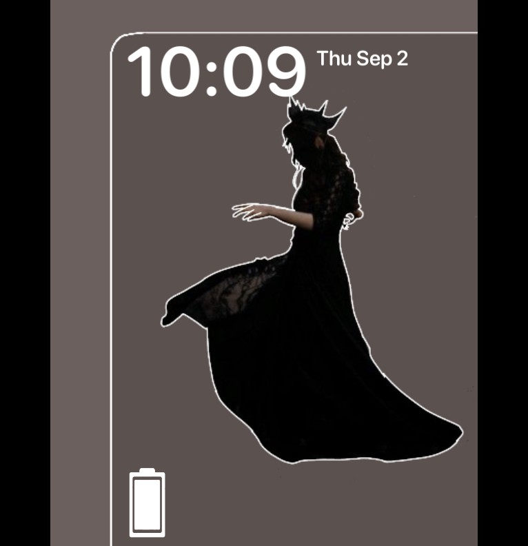 Dark progress widget