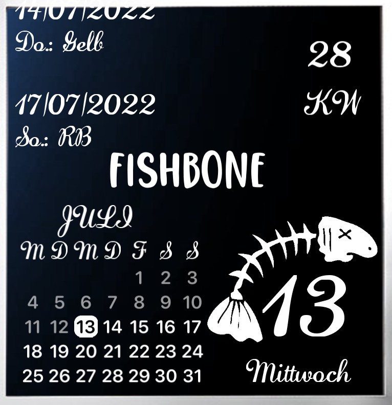 Kalender Fishbone 