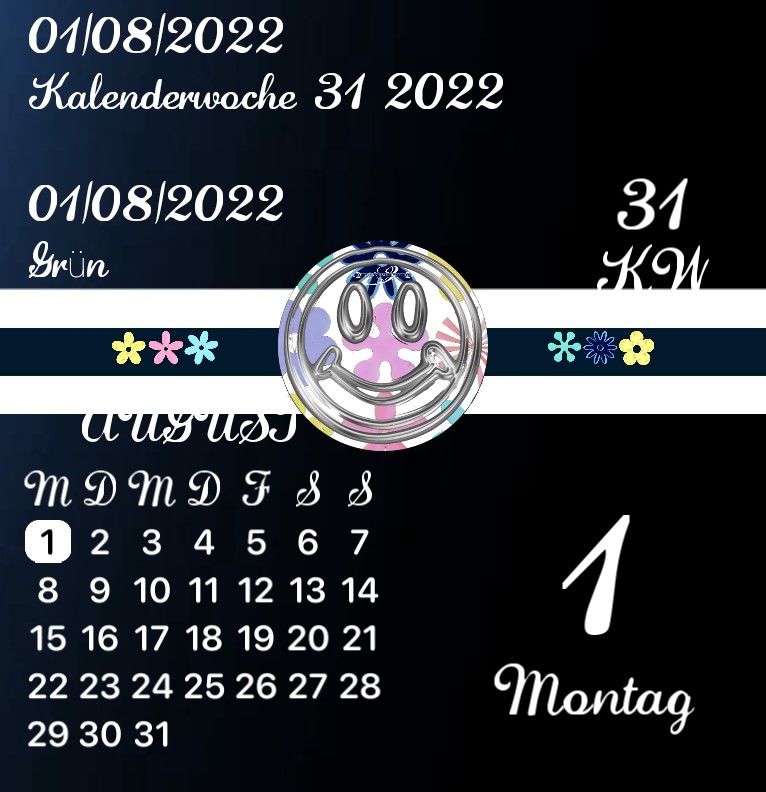 Kalender Smiley bunt 