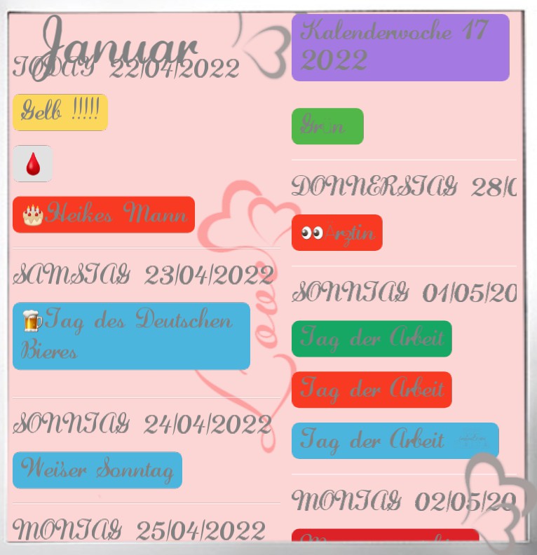 Termine Love my Phone
