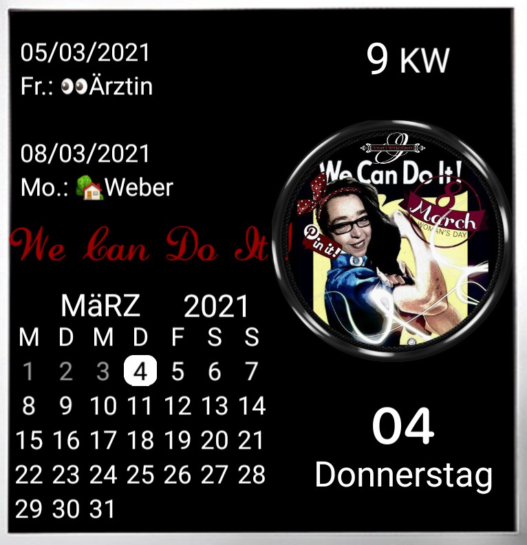 Kalender gross Serie Frauentag 