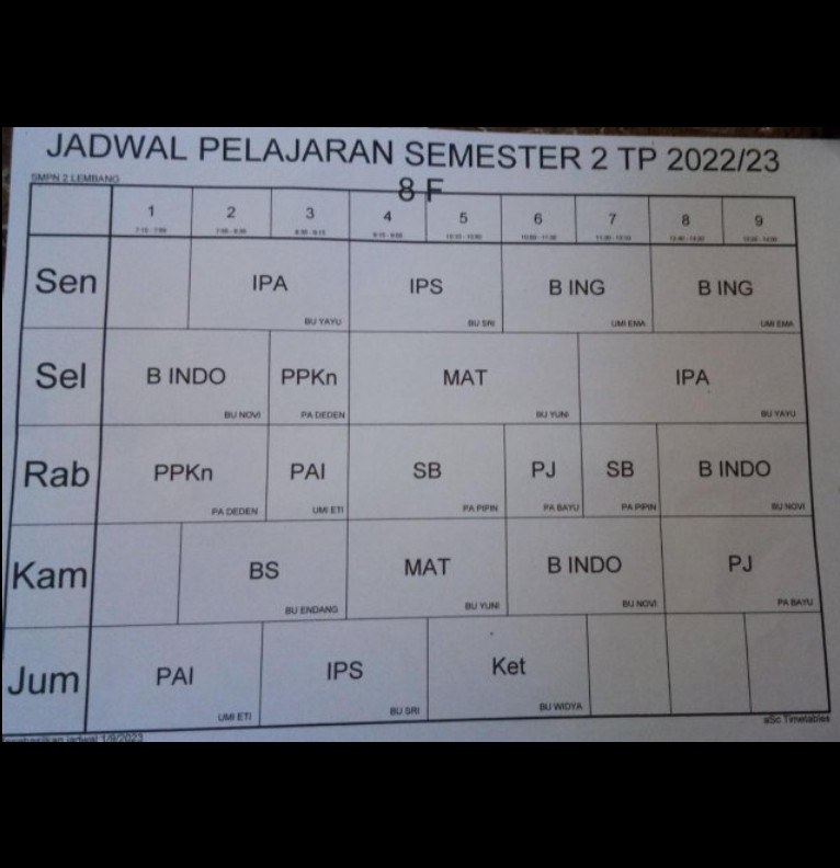 jadwal pel