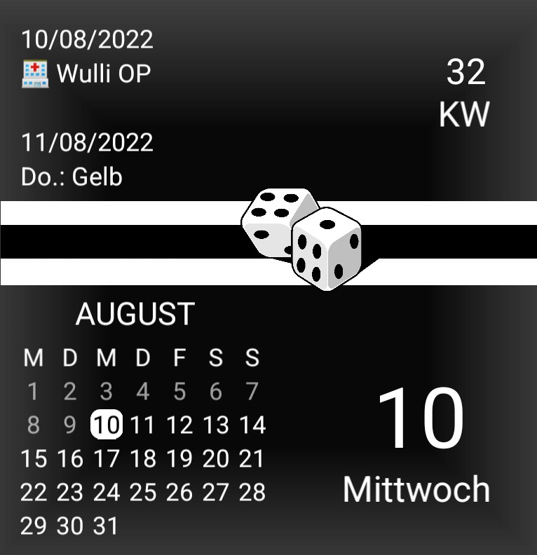 Kalender Wuerfel Cube 