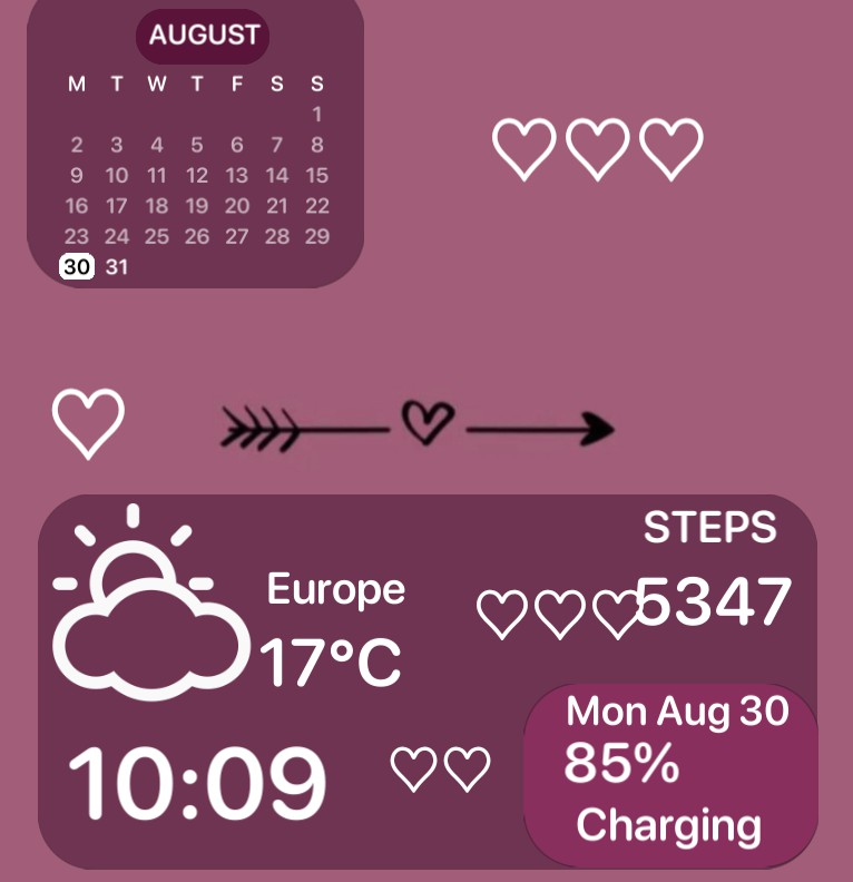 Purple aasthetic widget