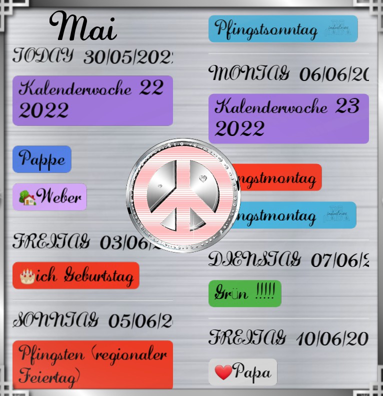  Termine Diamond Peace 