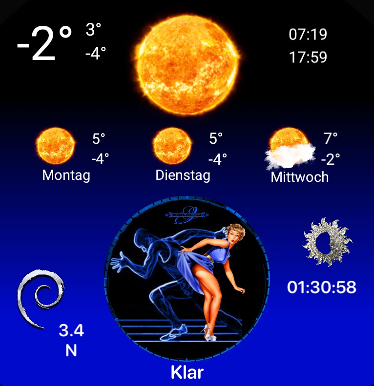 Wetter Sport Pin Up 