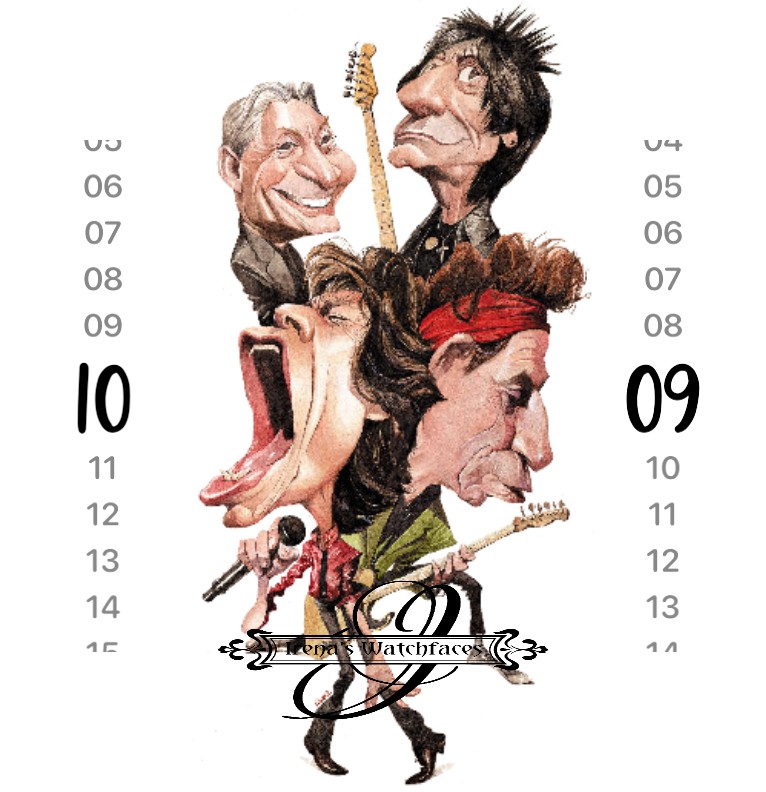 Clock Rolling Stones 