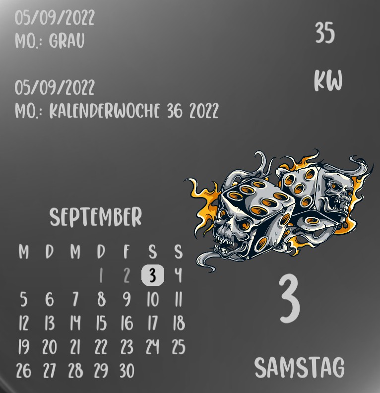Kalender Skull Cube 