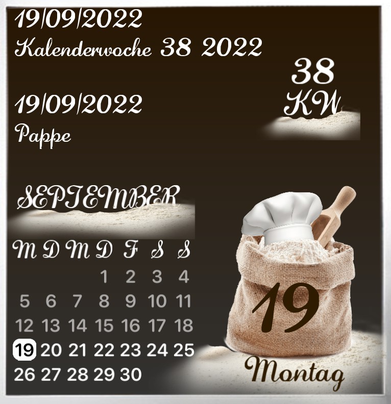 Kalender Mehl Baecker 