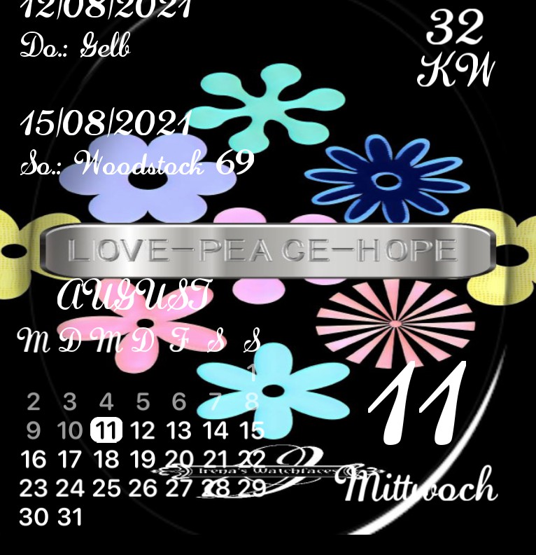 Kalender Love Peace Hope 1