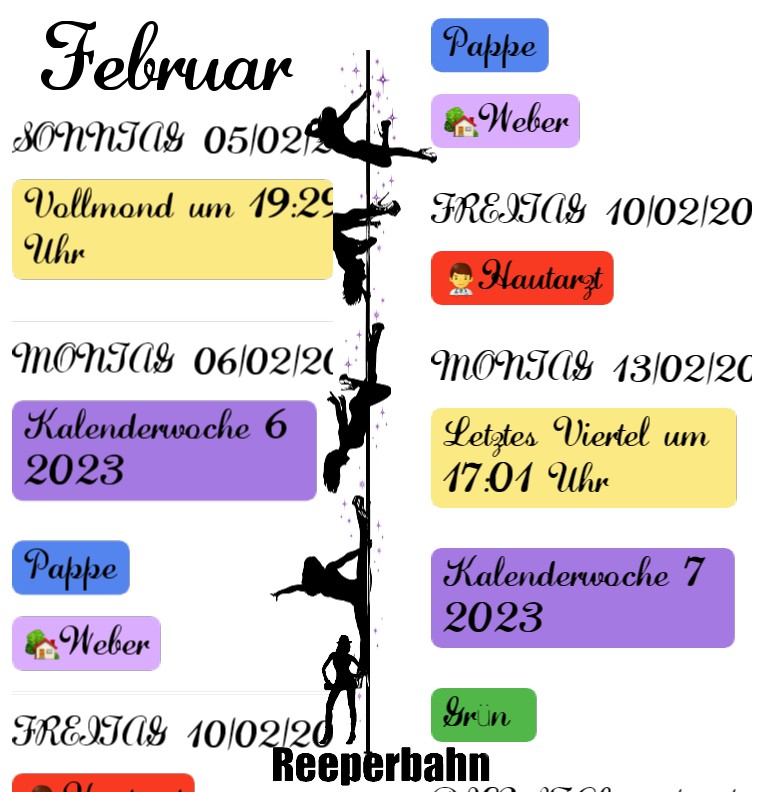 Termine Reeperbahn Pole Dance 