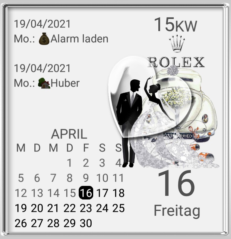  R...x Kalender Hochzeitstag 